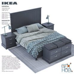 3D model Undredal furniture set by IKEA