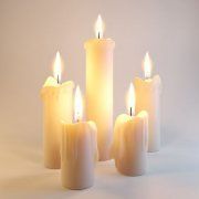 3D model Burning candles
