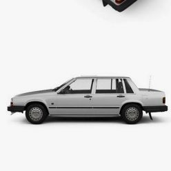 3D model Volvo 744 sedan 1985