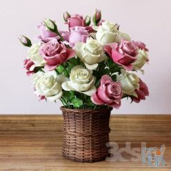 3D model Bouquet of roses