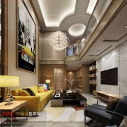 3D model Living room space B0101