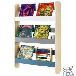 3D model Essentials Spark Book Shelving by Made