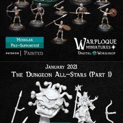 3D model Warploque Miniatures - Dungeon All-Stars Part 1 – 3D Print