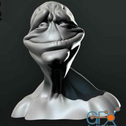 3D model Clyde the Alien Bust – 3D Print
