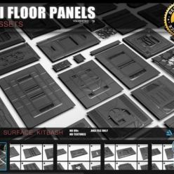 3D model ArtStation Marketplace – Sci-fi floor Panels KitBash 50 assets
