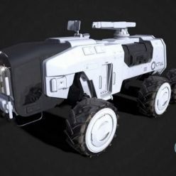 3D model Space Rover PBR