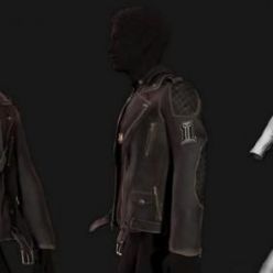 3D model Oskars Leather Jacket PBR