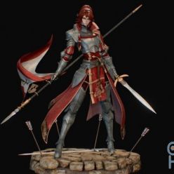 3D model Knight of Camellia PBR