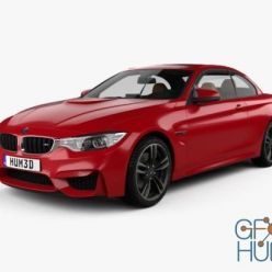 3D model Hum 3D BMW M4 (F83) convertible with HQ interior 2014 car