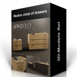 3D model Modern chest of drawers – 3D models