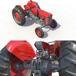 3D model Massey Ferguson 65 Tractor