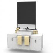 3D model Bathroom cabinet with sink