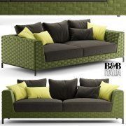 3D model Sofa Ray Outdoor Natural by B&B Italia