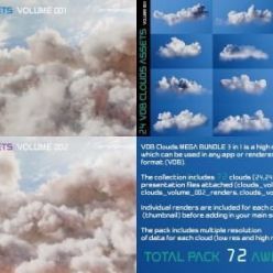 3D model CGTrader – VDB Clouds MEGA BUNDLE 3 in 1 3D models