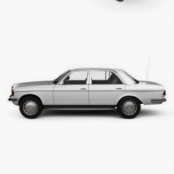 3D model Mercedes-Benz W123 sedan 1975