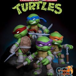 3D model Chibi Ninja Turtles