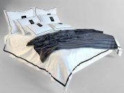 3D model Modern bedclothes for double bed