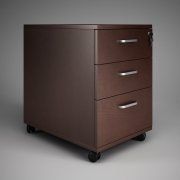 3D model Mobile office cabinet