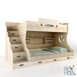 3D model Bed for child