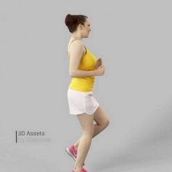 3D model Dominica Sportswear Running Woman