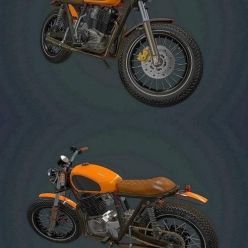 3D model Custom Motorcycle