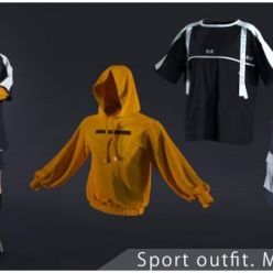 3D model ArtStation Marketplace – Sport outfit. Clo3d, Marvelous Designer projects