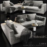 3D model Large sofa Molteni & C