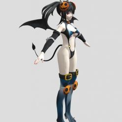 3D model Kurumi Tokisaki Halloween Succubus and VRChat Avatar Sera B – 3D Print