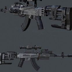 3D model AK Modfied PBR