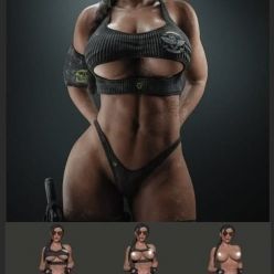 3D model Lara Croft Cosplay Statue – 3D Print