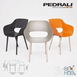 3D model PEDRALI_BABILA_ARMCHAIR