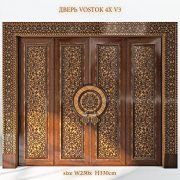 3D model Oriental style door