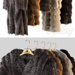 3D model Fur coats