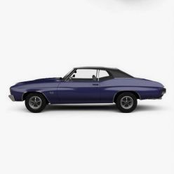 3D model Chevrolet Chevelle SS 454 LS5 convertible 1971