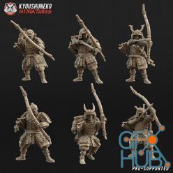 3D model Japanese Samurai Bowmen – 3D Print