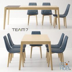 3D model Dining group TEAM 7 Mylon Lui