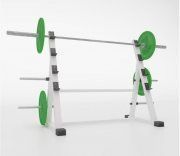 3D model White barbell stand