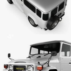 3D model Hum 3D Toyota Land Cruiser (J40) Hard Top 1979