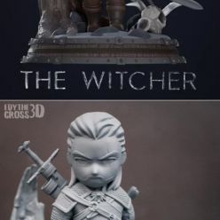 3D model Geralt chibi from The Witcher – 3D Print