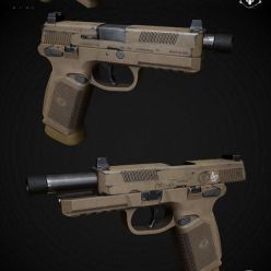 3D model FNX-45 Tactical Pistol PBR