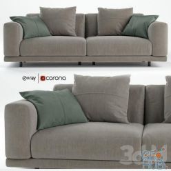 3D model Nevyll sofa by Ditre italia 230x106 cm