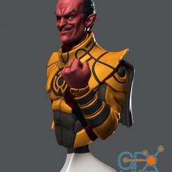 3D model Sinestro Bust – 3D Print