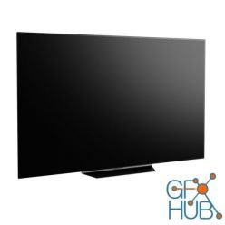 3D model OLED B9 4K TV by LG