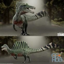 3D model Spinosaurus aegyptiacus PBR