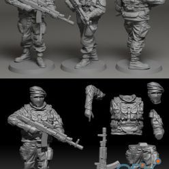 3D model Albino Raven Soldier 02 – 3D Print