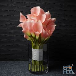 3D model Pink callas