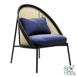 3D model Loie Lounge Chair by Gebruder Thonet Vienna