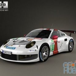 3D model Porsche 911 Carrera (991) RSR 2013