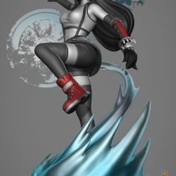 3D model Tifa Fan Art – 3D Print