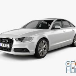 3D model Audi A6 sedan 2012 Hum 3D car